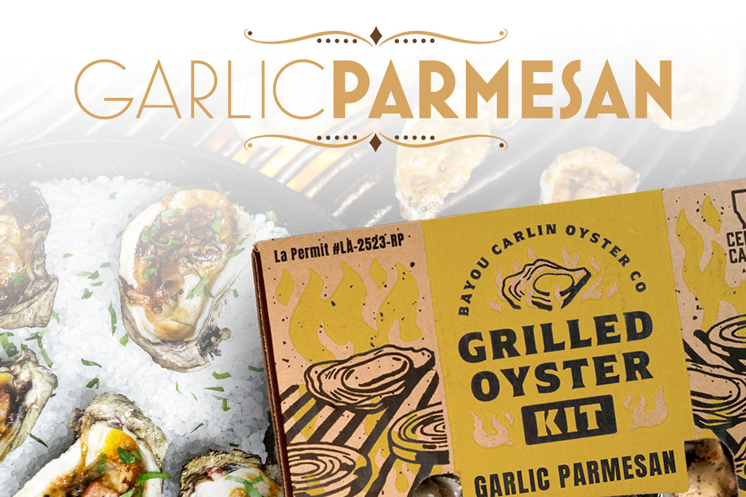 Grilled Oyster Kits - Garlic Parmesan Butter - 36 Oysters